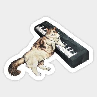 Musical Cat Sticker